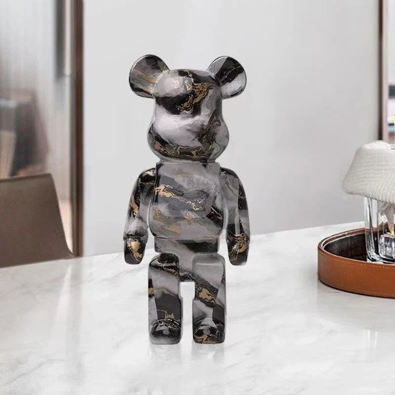 CityCub Bear Figurine In Street Art Style With Built-In Tray For Desk Or Shelf