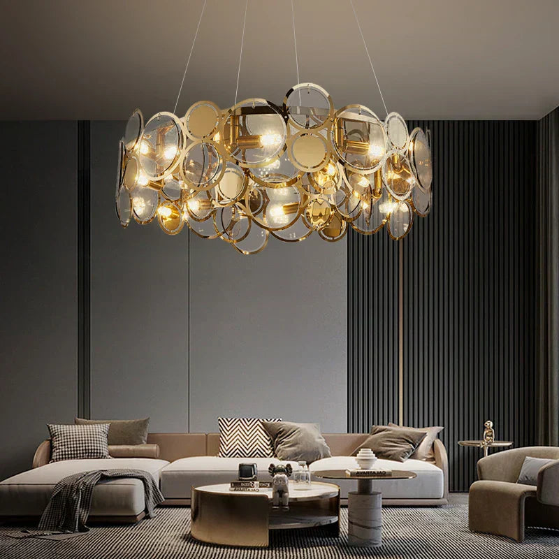 Lámpara de araña NovaHalo con iluminación ajustable para cualquier habitación