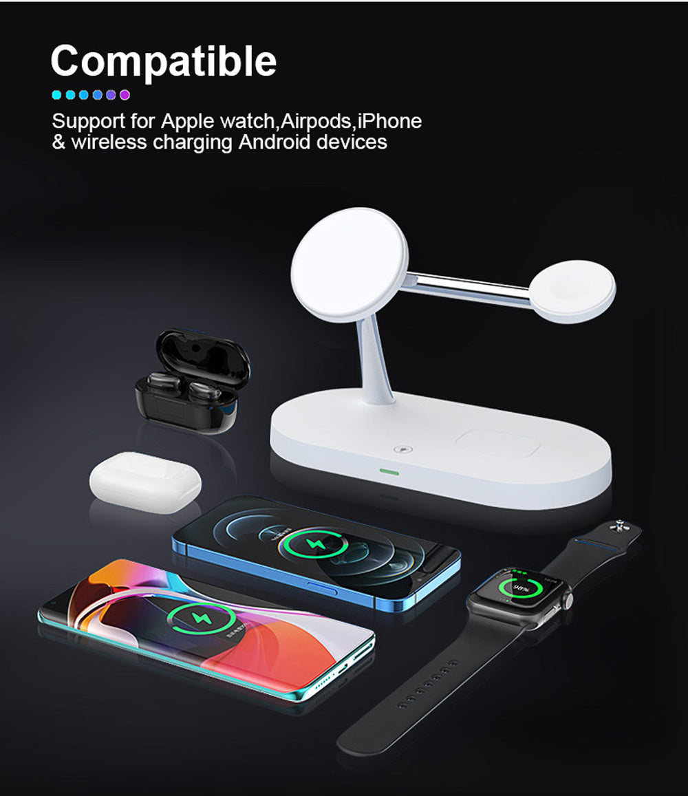 NovaHalo MagSafe 5-In-1 Night Light Charging Dock Hub