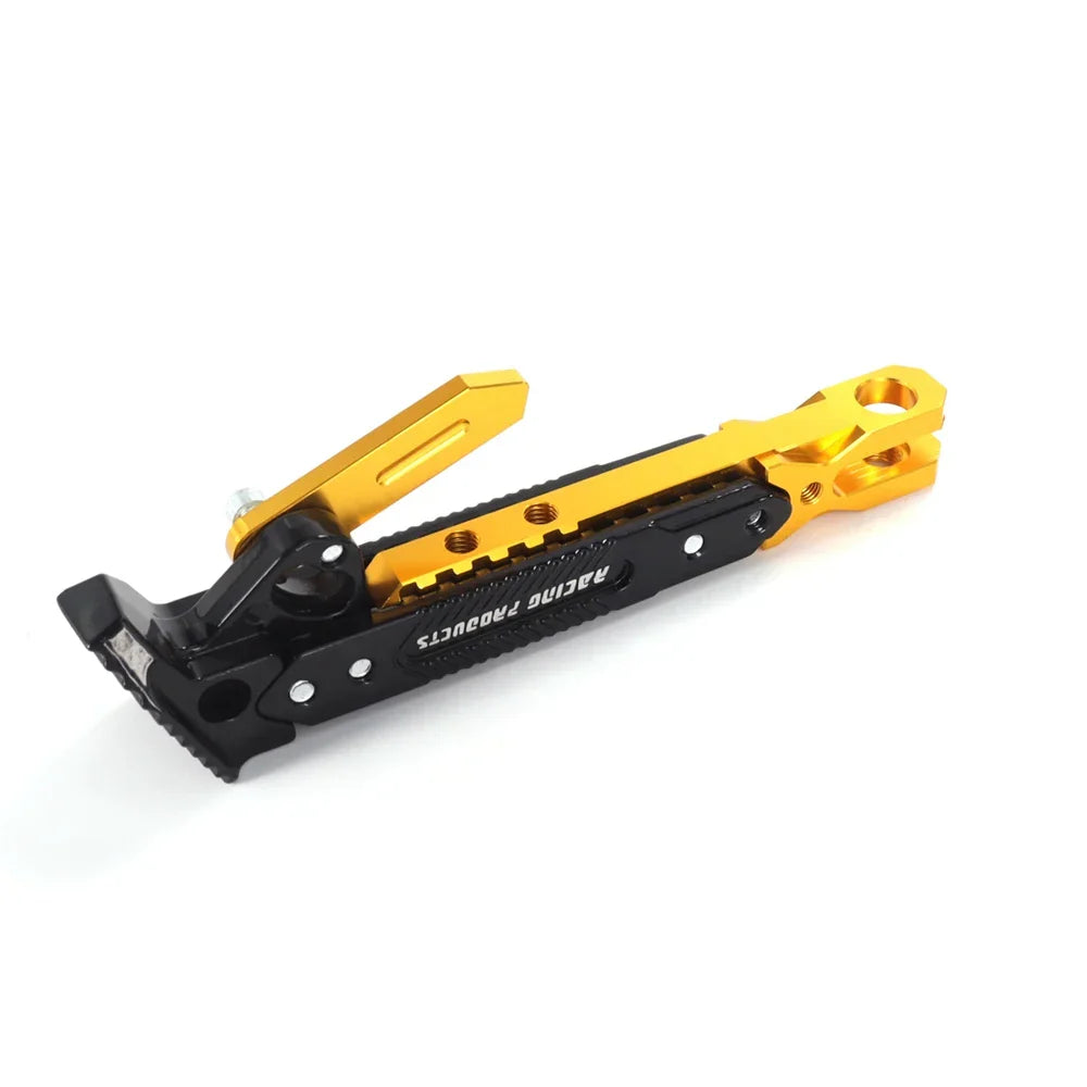 RiderPro Heavy Duty Metal Motorcycle Kickstand Bracket For Stable Side Parking Stand