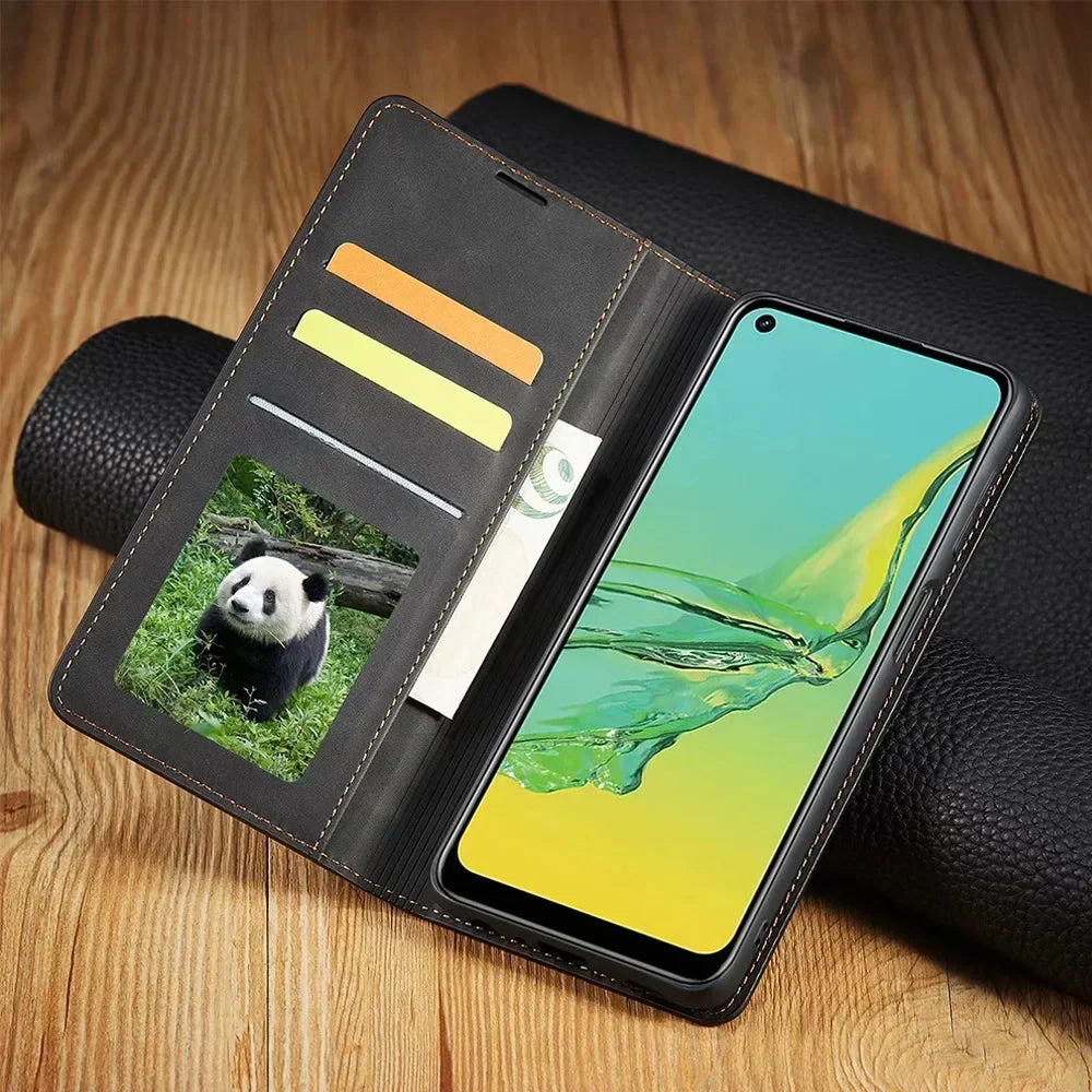 Samsung magnetiskt läderfodral för vardagligt skydd