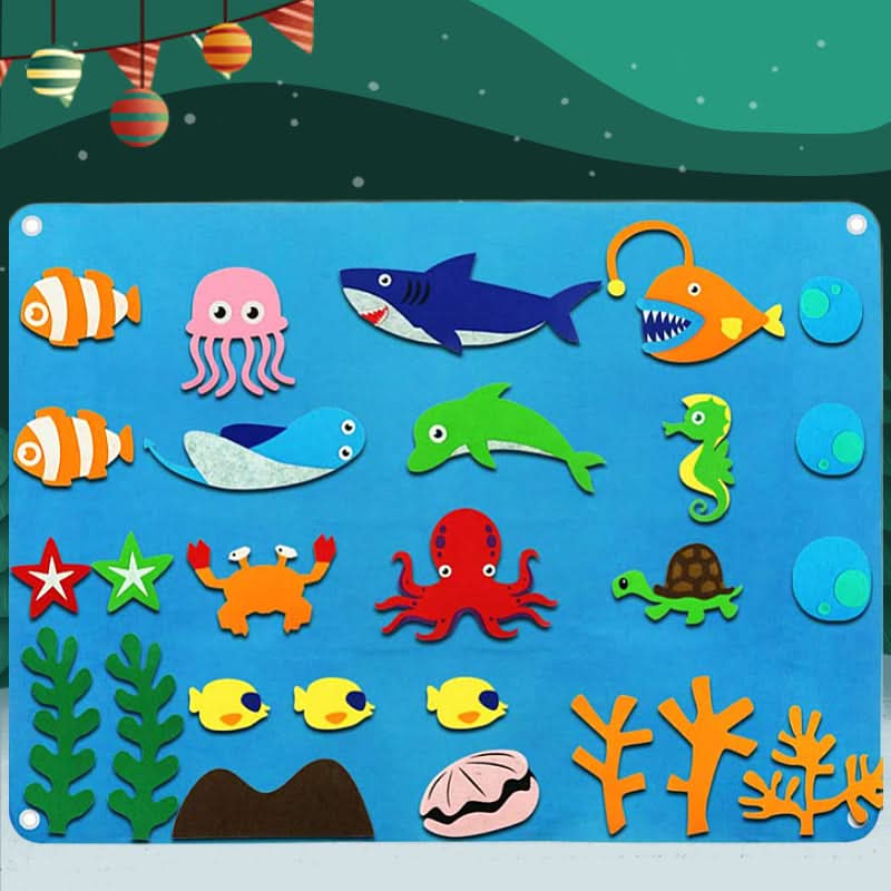 DreamFelt Playboard Juego Creativo de Fieltro para Niños para Despertar la Imaginación