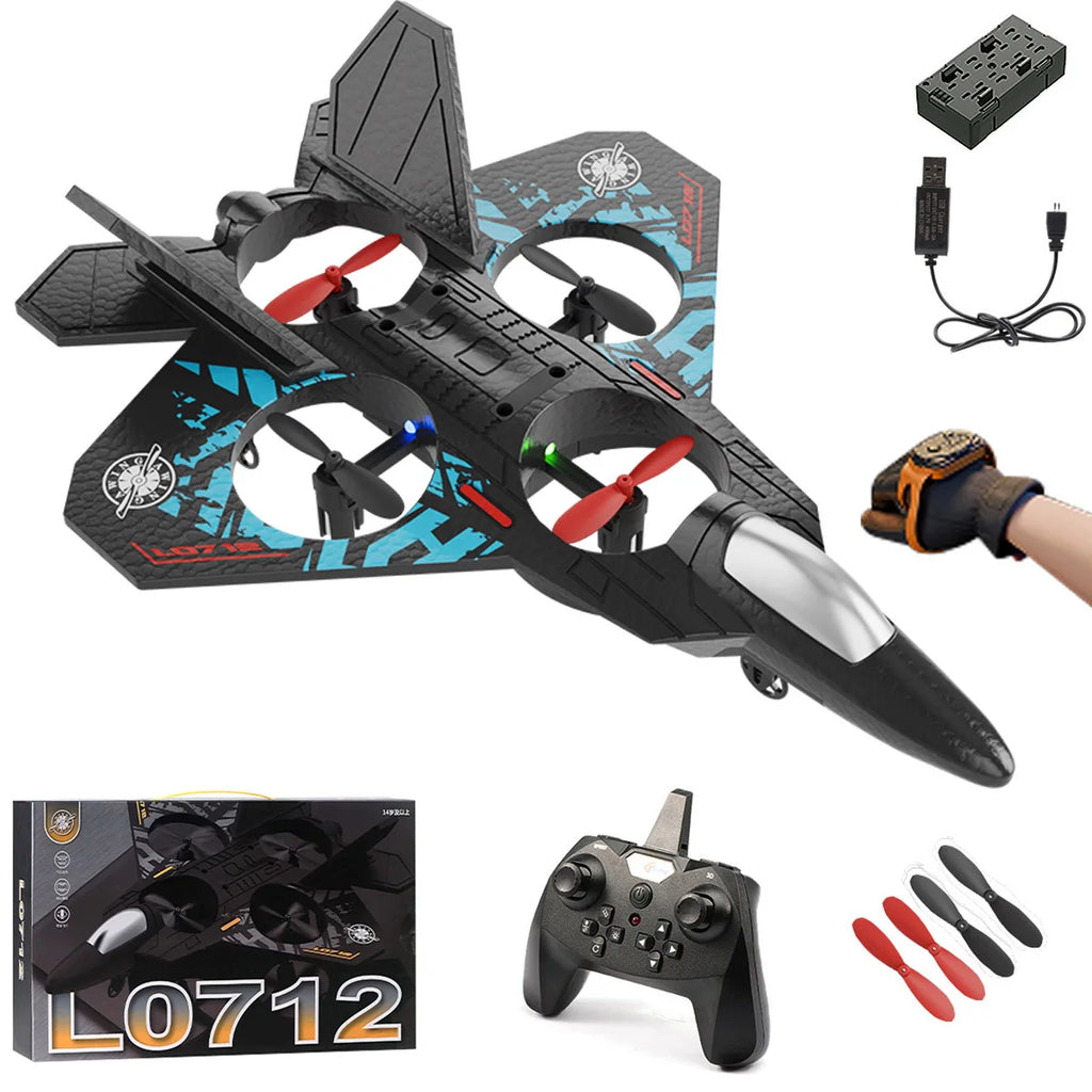 RC Combat Drone With Gravity Sensor And Quad Motors For Stable Flight