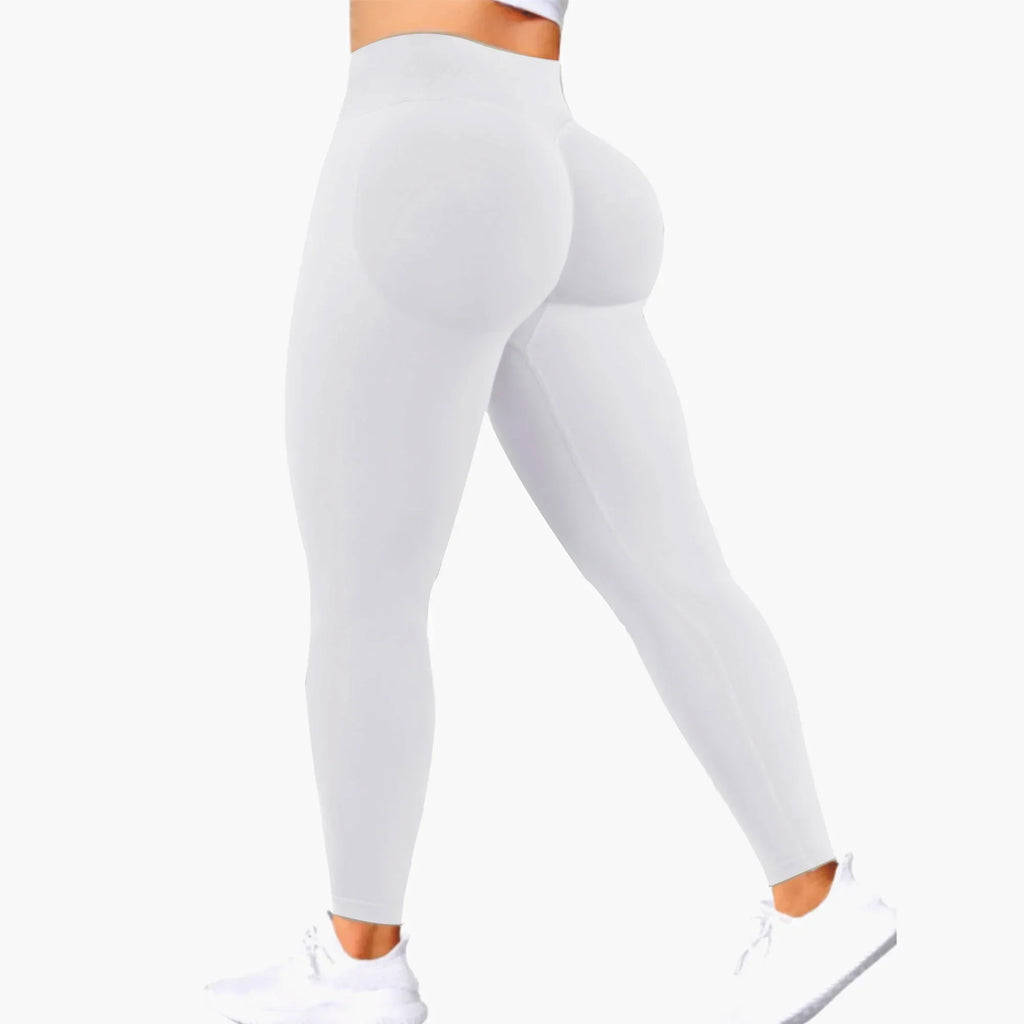 Charlotte Yoga Leggings With Elastic Waist, Nylon Spandex Ankle Length For Women