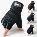 Shock-resistant training gloves with wrist support | For weight training, fitness & cycling