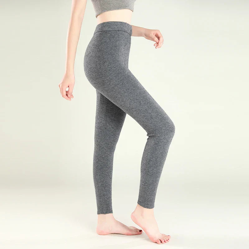 Leggings de Invierno Astra con Mezcla de Lana de Cachemira, Diseño Sin Costuras y Forma Ajustada