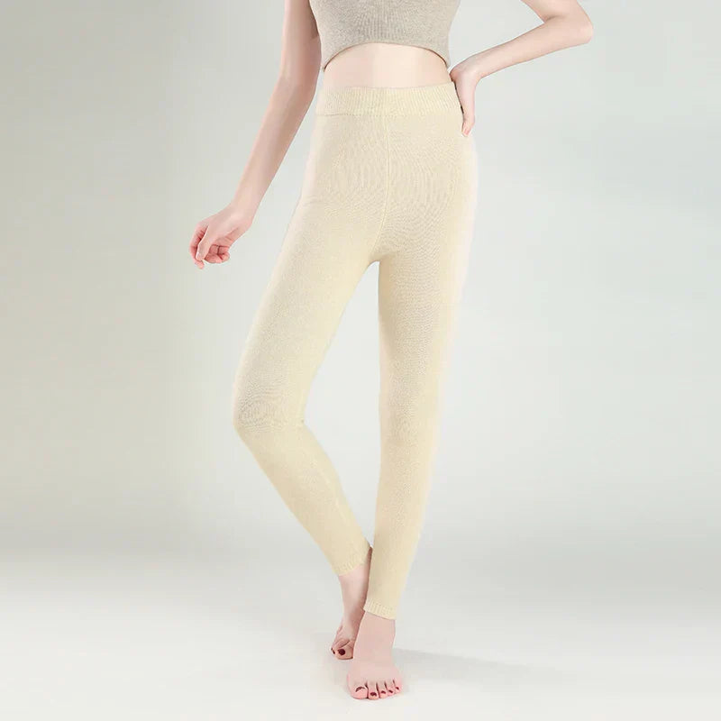 Leggings de Invierno Astra con Mezcla de Lana de Cachemira, Diseño Sin Costuras y Forma Ajustada