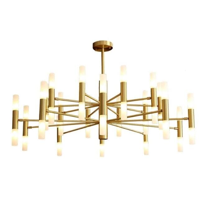 Nova Iron And Acrylic Chandelier Prewired Anti-Corrosion