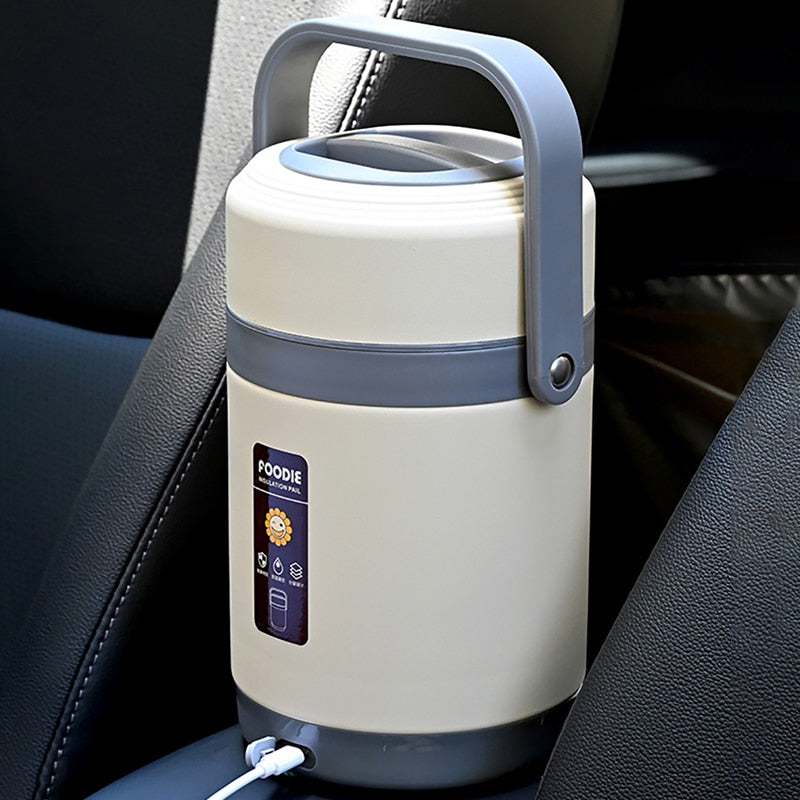 USB Heated Lunch Box | 304 Stainless Steel, Portable Food Warmer