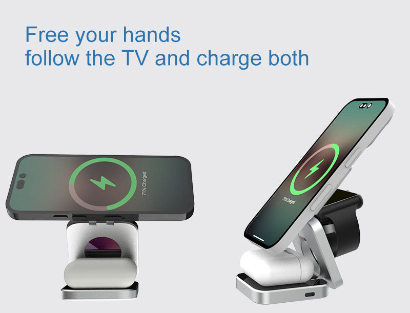 VeloCharge Magnetic Wireless Charger Three-In-One For IPhone AirPods And Apple Watch