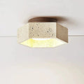 Lumină de tavan LED Aurora Wabi-Sabi din travertin