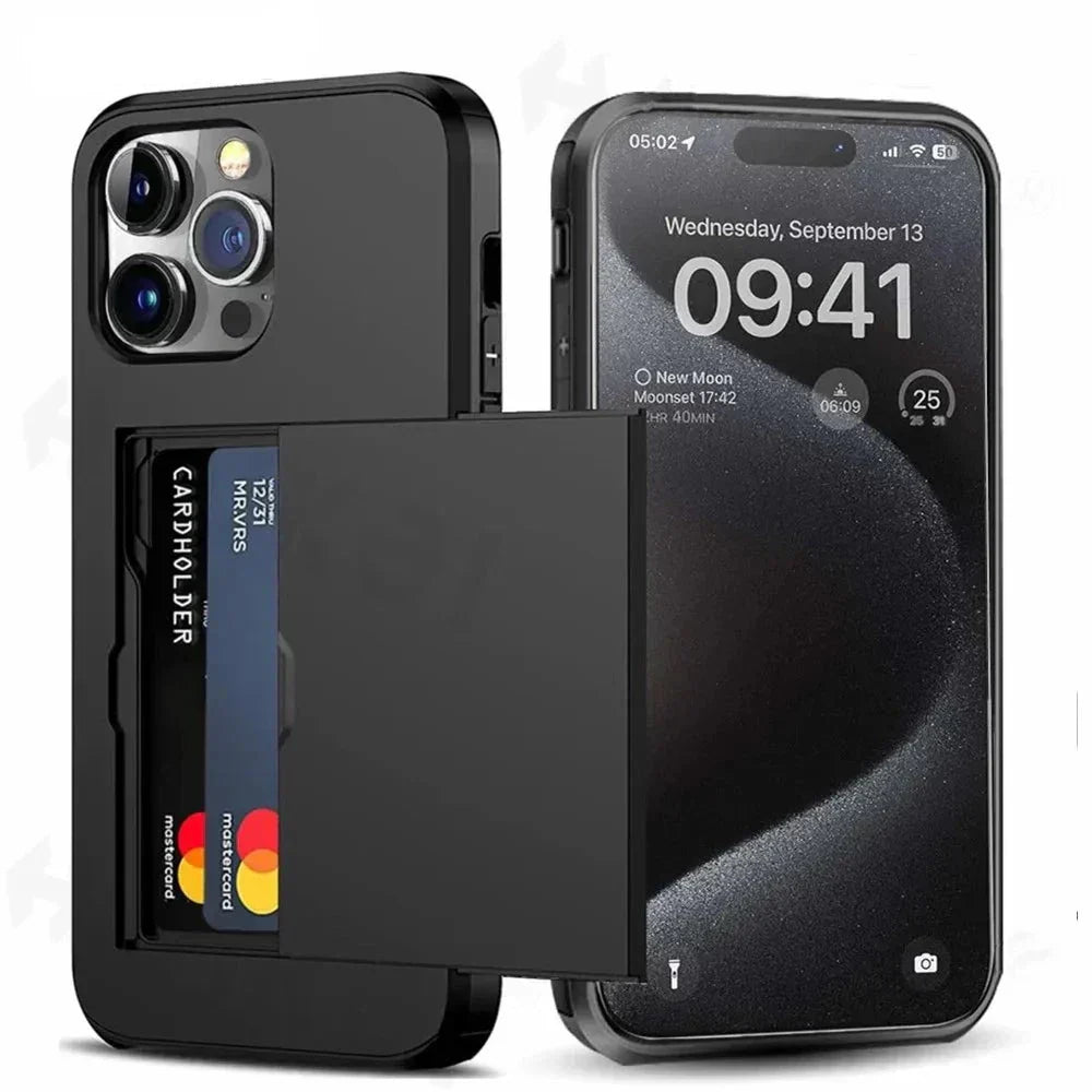LuxShield Card Pocket Case For IPhone, Slim Profile, Card Slots, Protection And Style