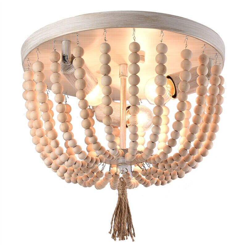 Plafoniera NovaLumen con Perline Lampada LED Minimalista