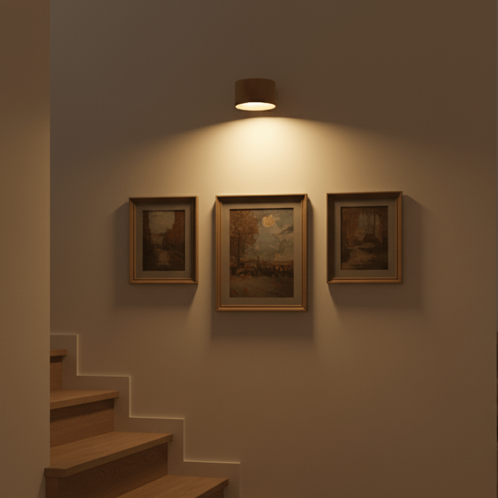 LuxNord Wireless Nordic LED Wall Light With Remote Ambient Illumination