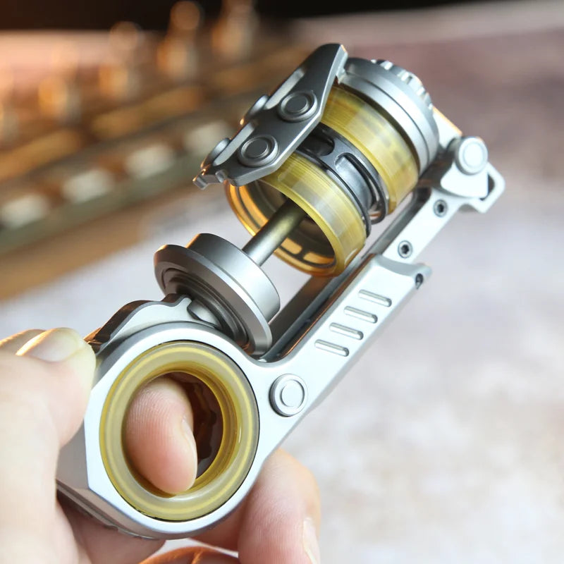 CalmSpin rustfritt stål EDC fidget-leke for fokus og stressavlastning