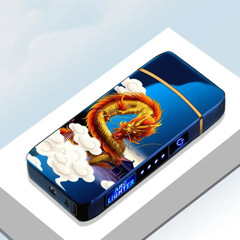 NovaArc Blue Plasma Lighter With Double Arch Flame For Daily Use