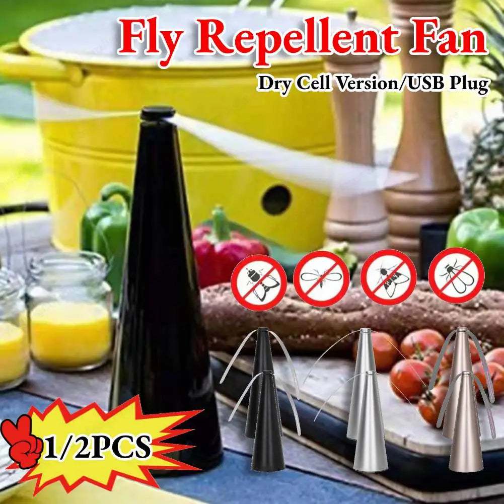 Compact Insect Repeller Fan For Outdoors And Camping USB Or Battery Powered