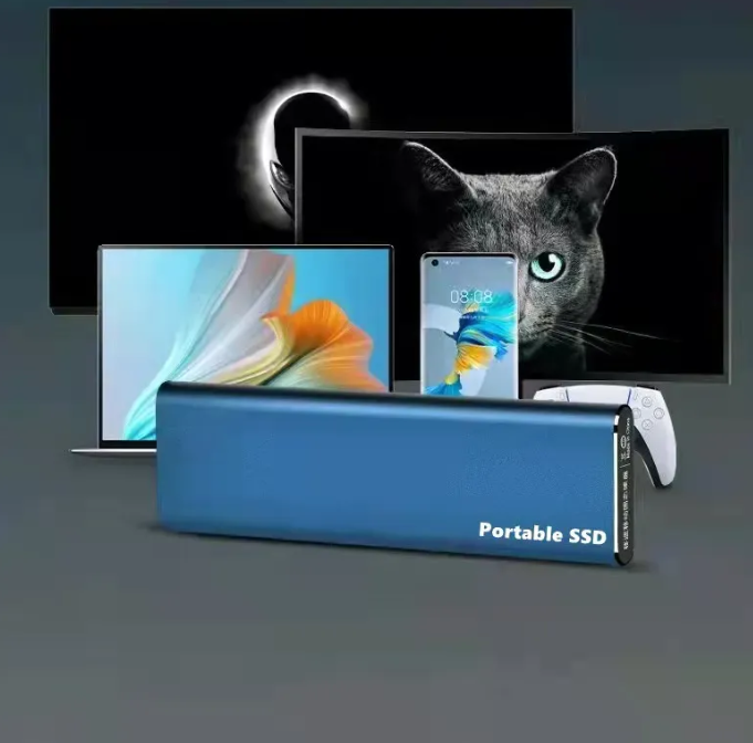 PC ve Mac için 4TB USB-C Harici Taşınabilir Depolama Ünitesi