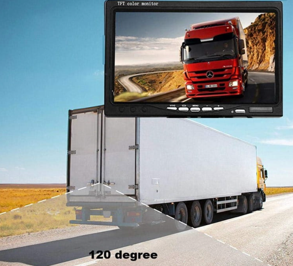 Trådløst bakkamera system til trailer, lastbil og autocamper med 7 tommer skærm