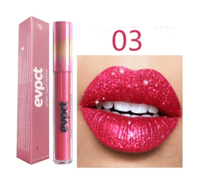 Rossetto Glitter Impermeabile Crystal Glow per Look Festivi con Brillantezza a Lunga Durata