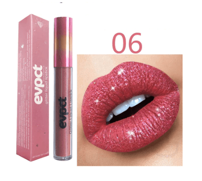 Rossetto Glitter Impermeabile Crystal Glow per Look Festivi con Brillantezza a Lunga Durata