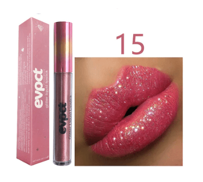 Rossetto Glitter Impermeabile Crystal Glow per Look Festivi con Brillantezza a Lunga Durata