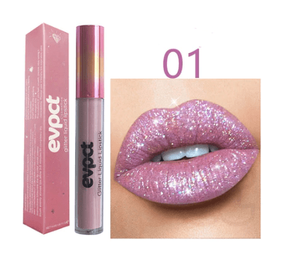 Rossetto Glitter Impermeabile Crystal Glow per Look Festivi con Brillantezza a Lunga Durata