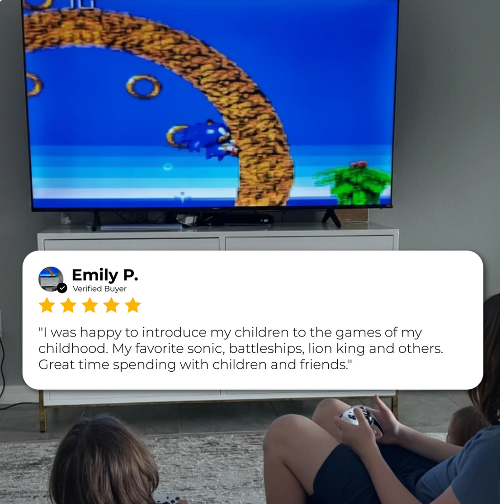 Novaplay Retro Plug-and-Play Console With 30,000 Classic Games And 2 Wireless Controllers