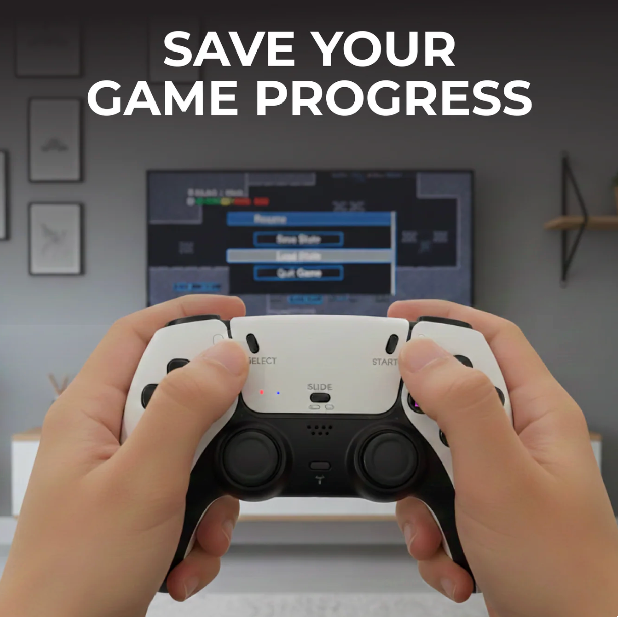 Novaplay Retro Plug-and-Play Console With 30,000 Classic Games And 2 Wireless Controllers