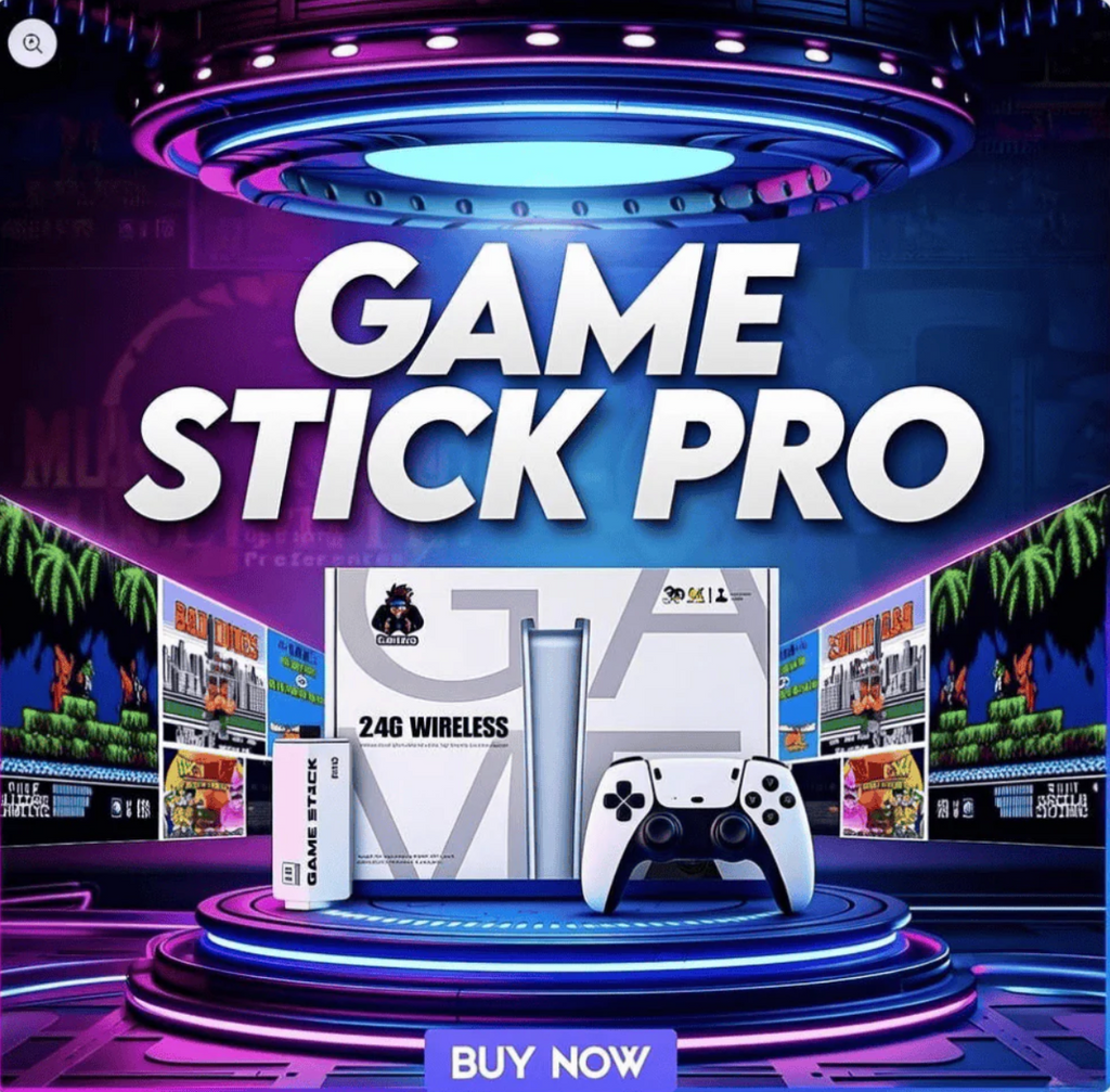 Novaplay Retro Plug-and-Play Console With 30,000 Classic Games And 2 Wireless Controllers