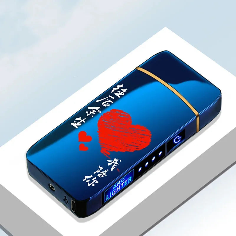 NovaArc Blue Plasma Lighter With Double Arch Flame For Daily Use