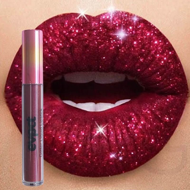 Rossetto Glitter Impermeabile Crystal Glow per Look Festivi con Brillantezza a Lunga Durata