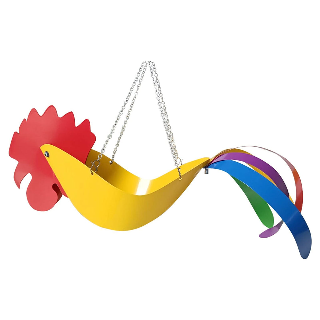 Colorful Chicken Design Hanging Plant Bowl For Gardeners