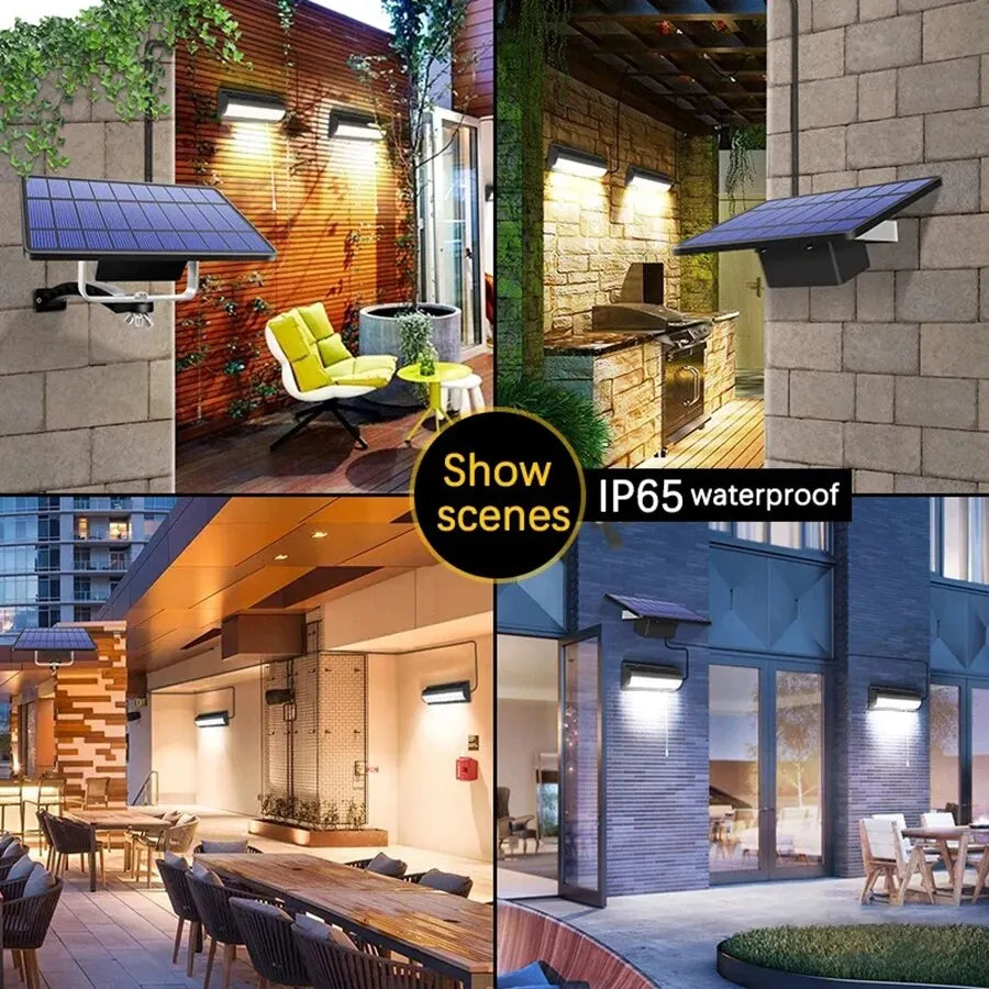 Lumosfera Solarleuchte IP65 wasserdicht, Zugschalter, warmweiß und kaltweiß, 3 m Kabel