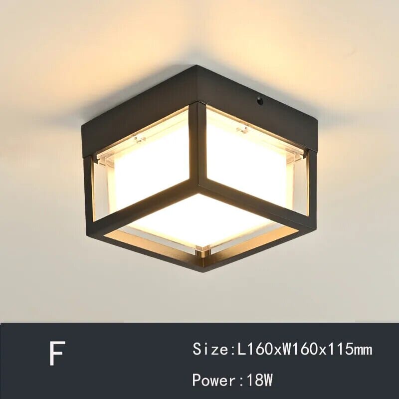 Plafoniera da Corridoio Nova Geode Impermeabile con LED