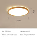 Candeeiro de Madeira LED Inteligente Willowcrest com Abajur de Acrílico e Comando à Distância
