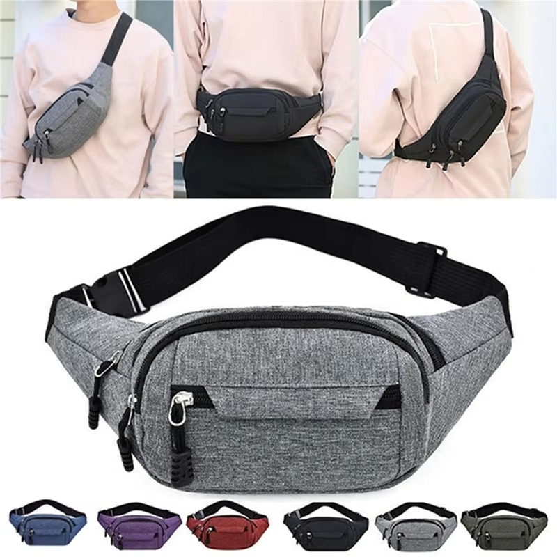 Su Geçirmez Kanvas Bel Çantası ve Outdoor Aktiviteler İçin Askılı Unisex Çanta