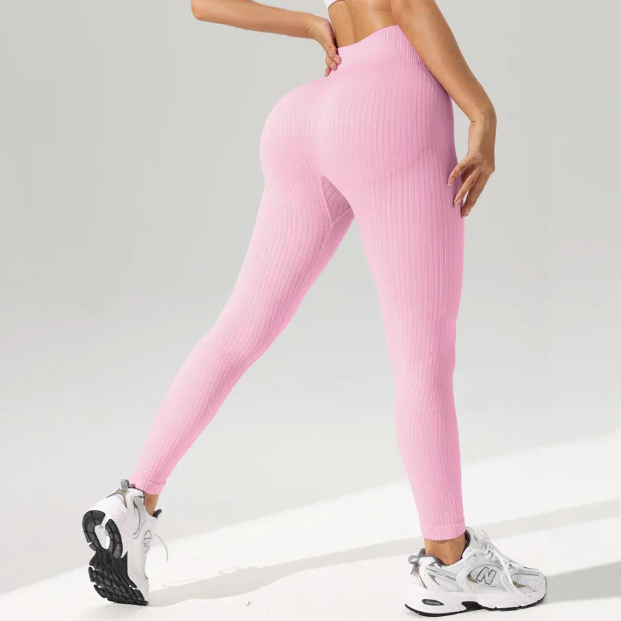 Leggings de yoga Jennifer sin costuras con control de abdomen y resistentes a sentadillas