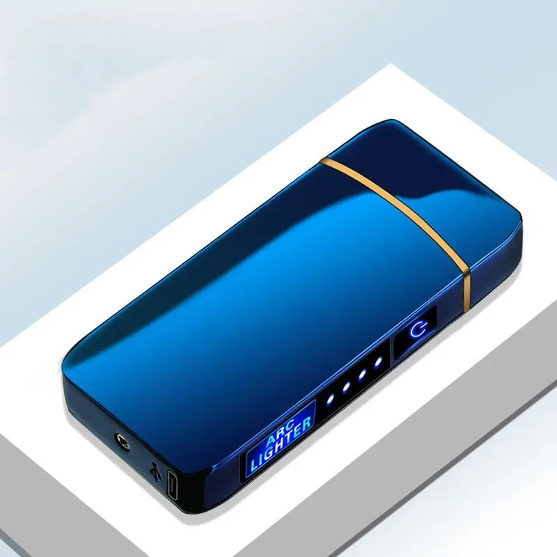 NovaArc Blue Plasma Lighter With Double Arch Flame For Daily Use