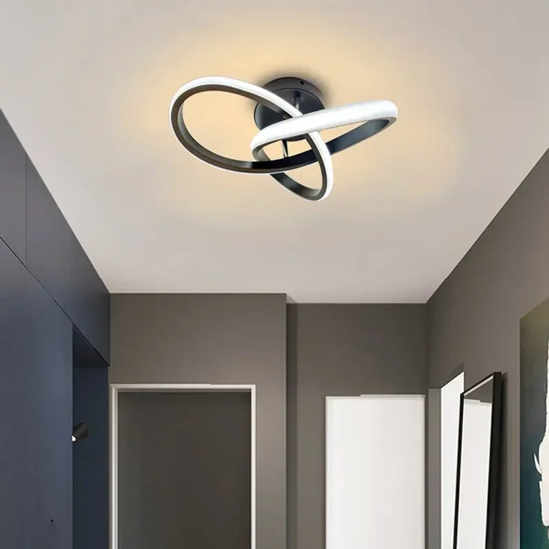 NovaLume Dual Rings LED-Deckenleuchte für Wohnzimmer