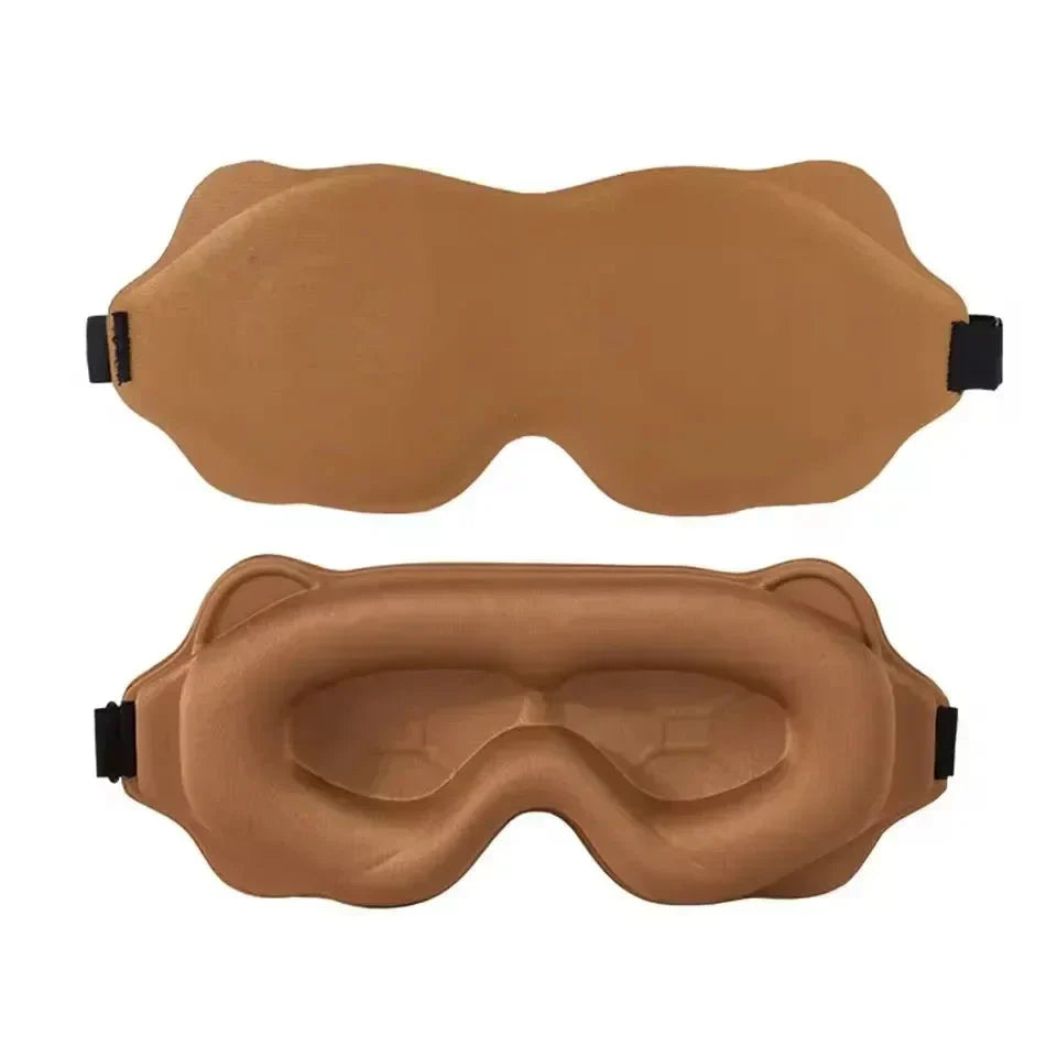 NoctiShade 6D lysblokkerende minneskum sovemaske for dyp søvn og vippeextensions