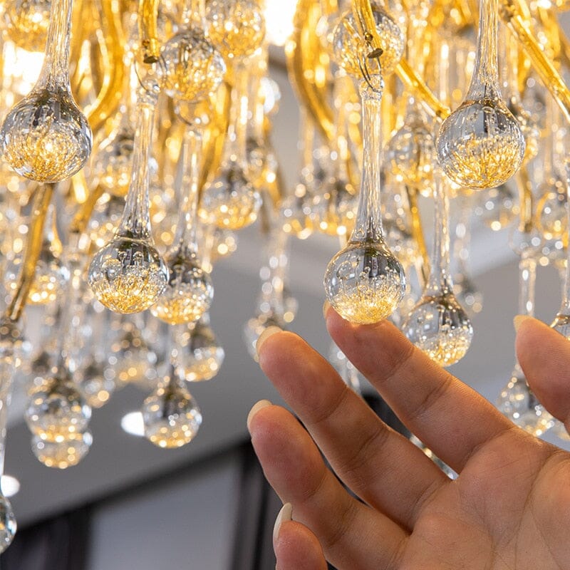 Aurora Crystal Chandelier With Customizable Lighting Elegance