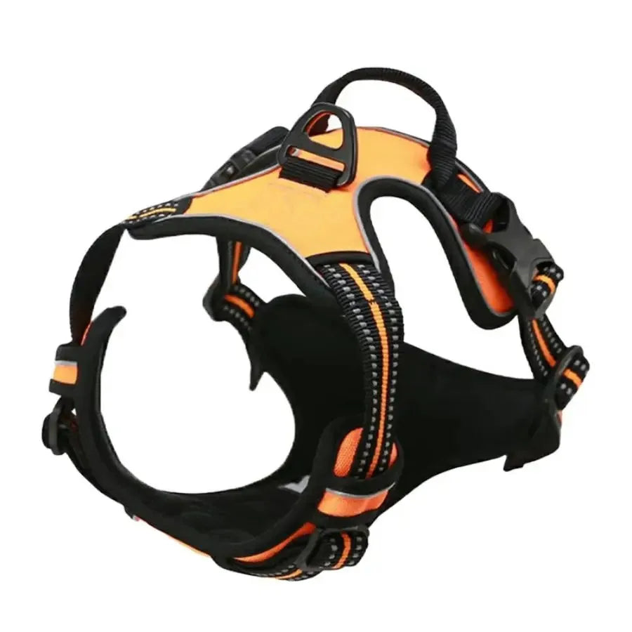 PawsLux Leather Collar, Harness and Leash Set for Dogs