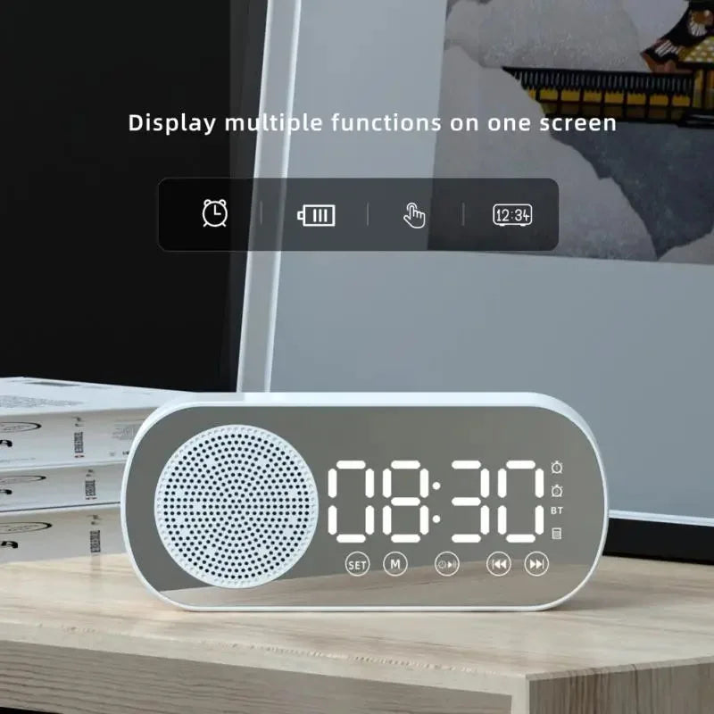 Chytrý budík, Bluetooth reproduktor, FM rádio do domácnosti nebo do práce