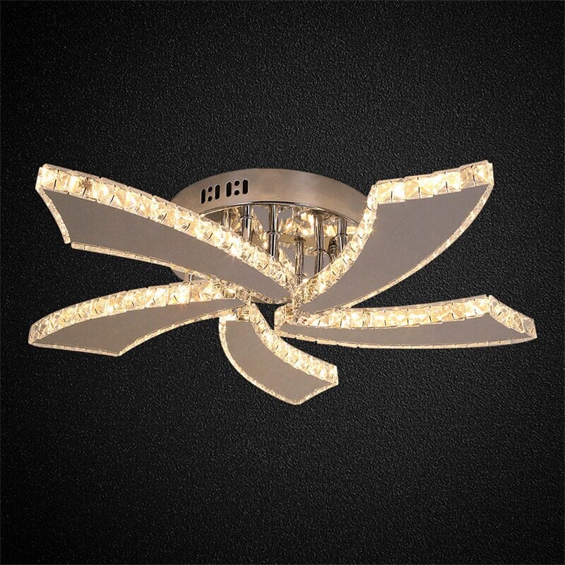 Lámparas de Techo LED de Cristal Lumina con Diseño de Tres Anillos