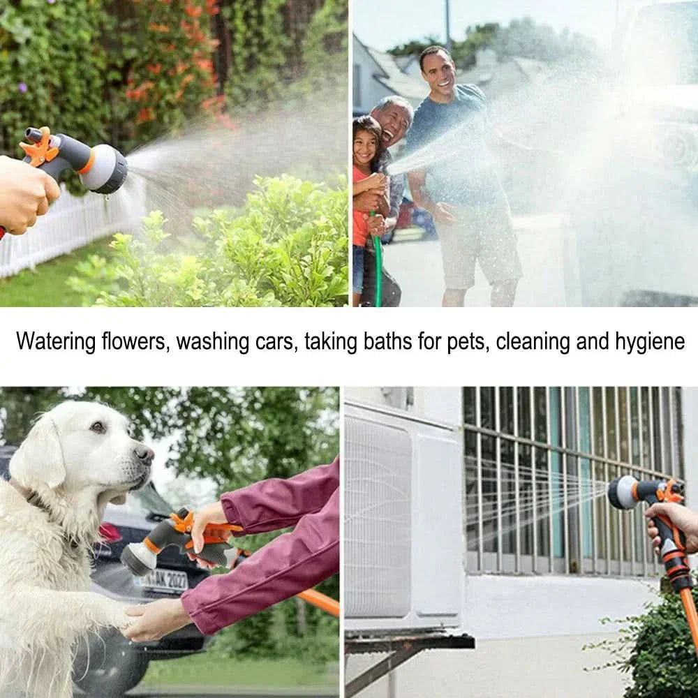 Pistolet de pulvérisation AquaPulse puissant pour jardin avec huit modes de pulvérisation et buse réglable