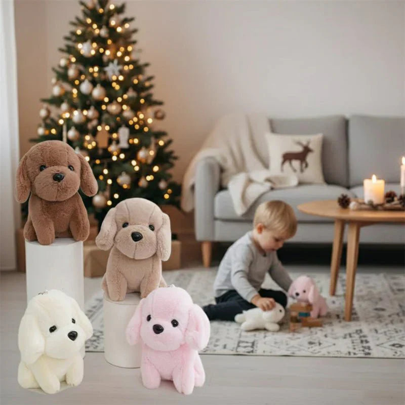 Peluche CloverPup para Cão Pequeno com Pendente 12cm Ideia de Presente para Bolsas