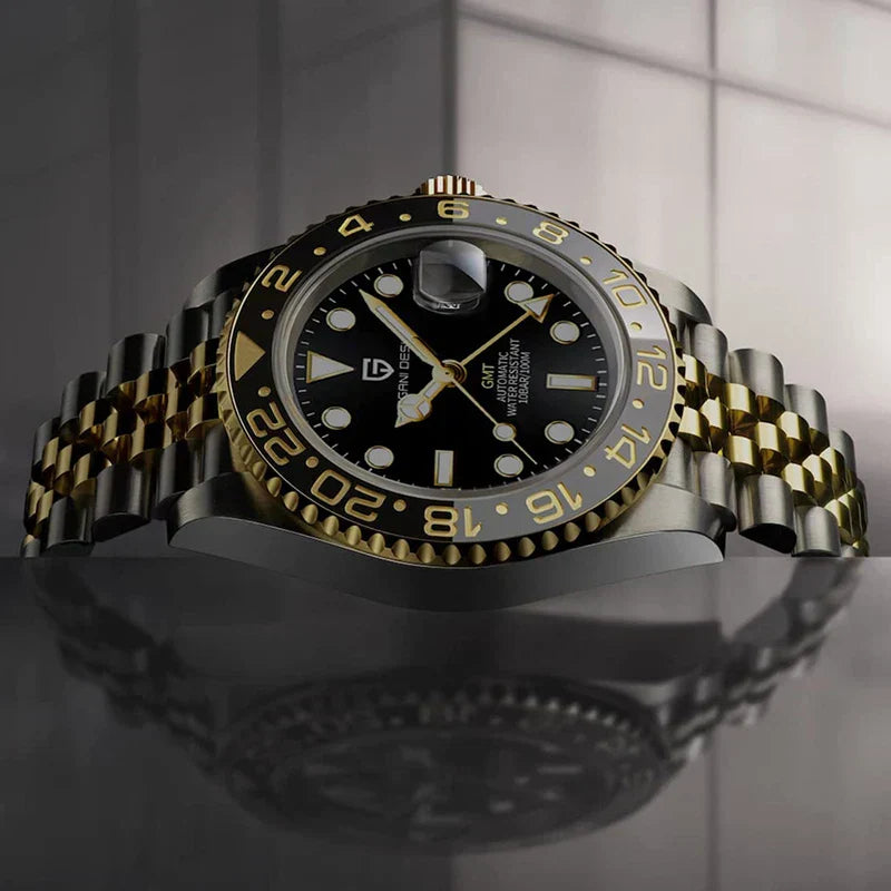 Aureon GMT Herrklocka Automatisk med 40 mm boett i rostfritt stål