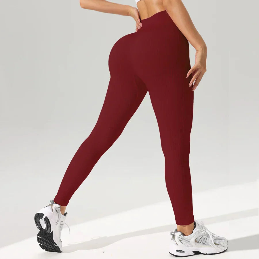 Leggings de yoga Jennifer sin costuras con control de abdomen y resistentes a sentadillas