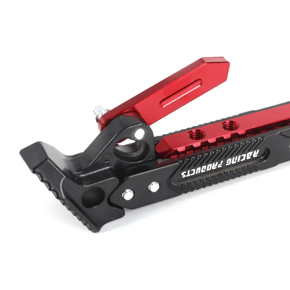 RiderPro Heavy Duty Metal Motorcycle Kickstand Bracket For Stable Side Parking Stand